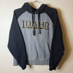 Idaho Vandals Vintage Sweatshirt Hoodie Large Gray Casual Pullover Outdoors